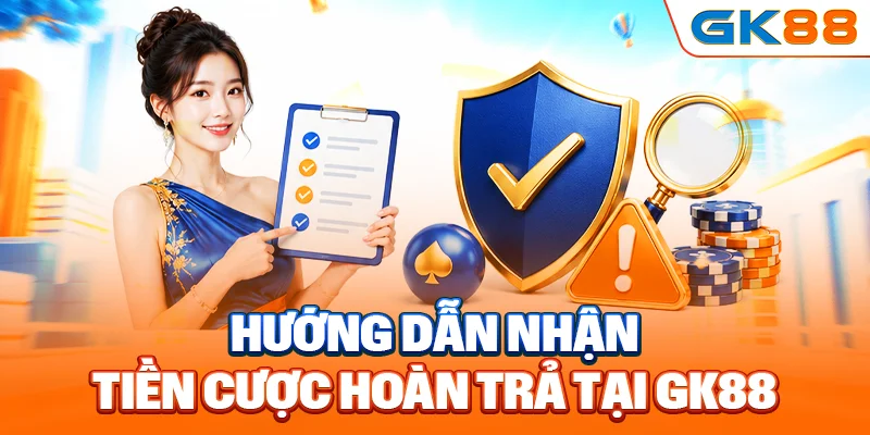 Hướng dẫn nhận tiền cược hoàn trả tại GK88
